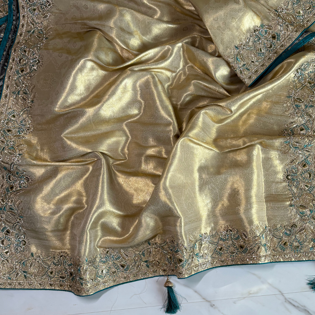 Rajsahi Kanjivaram Work Saree for Women