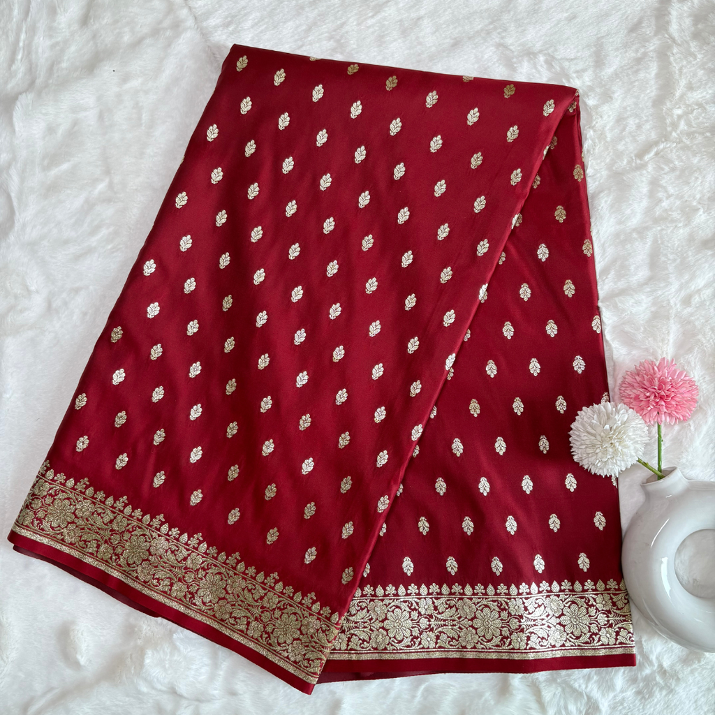 Red Banarsi Saree