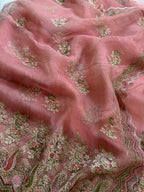 Gajari Tissue Saree for Women