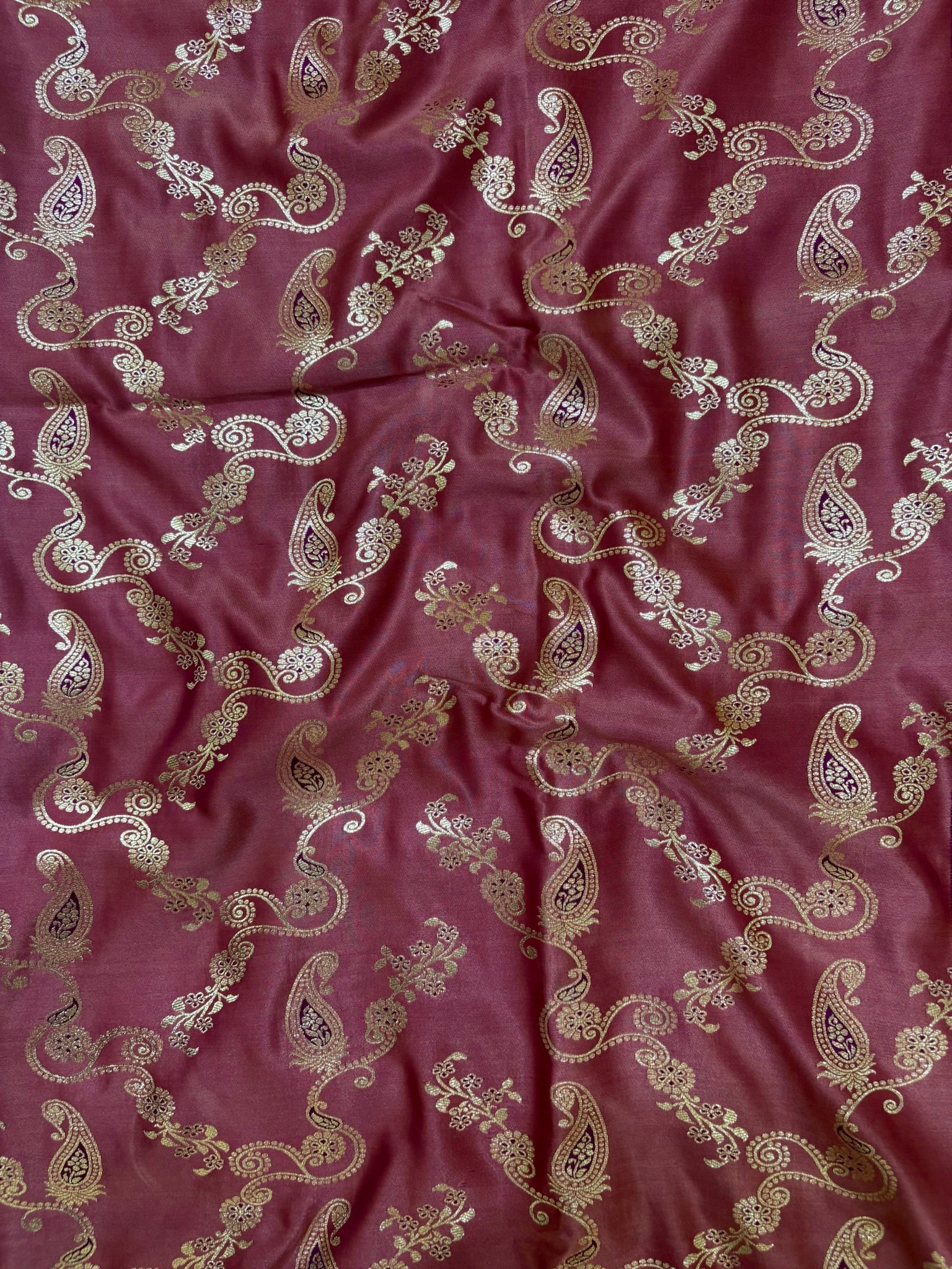 Purple Lenevo Silk Saree