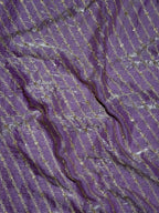 Lavender Gold Zari Designer Saree