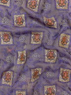 Royal Violet Heritage Saree
