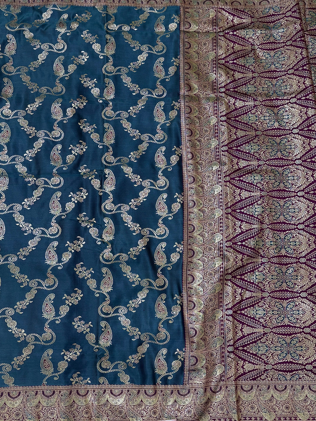 Silk Saree Royal Blue