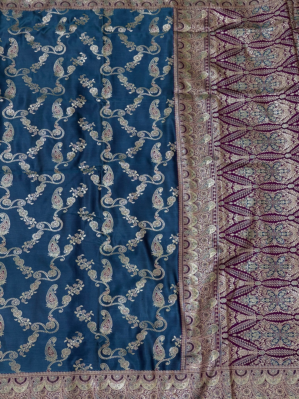 Silk Saree Royal Blue