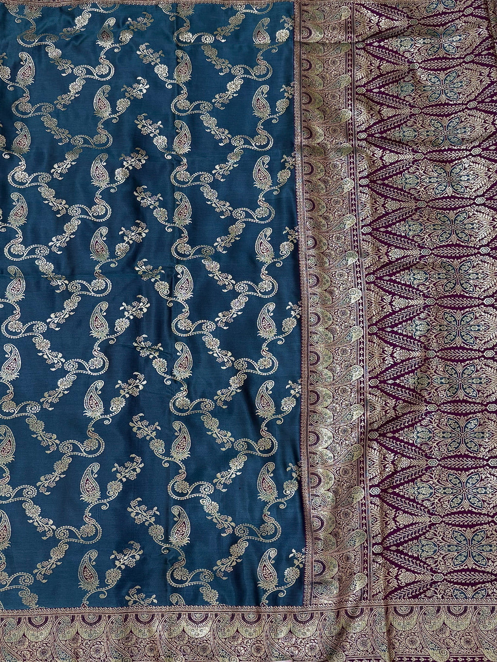 Silk Saree Royal Blue