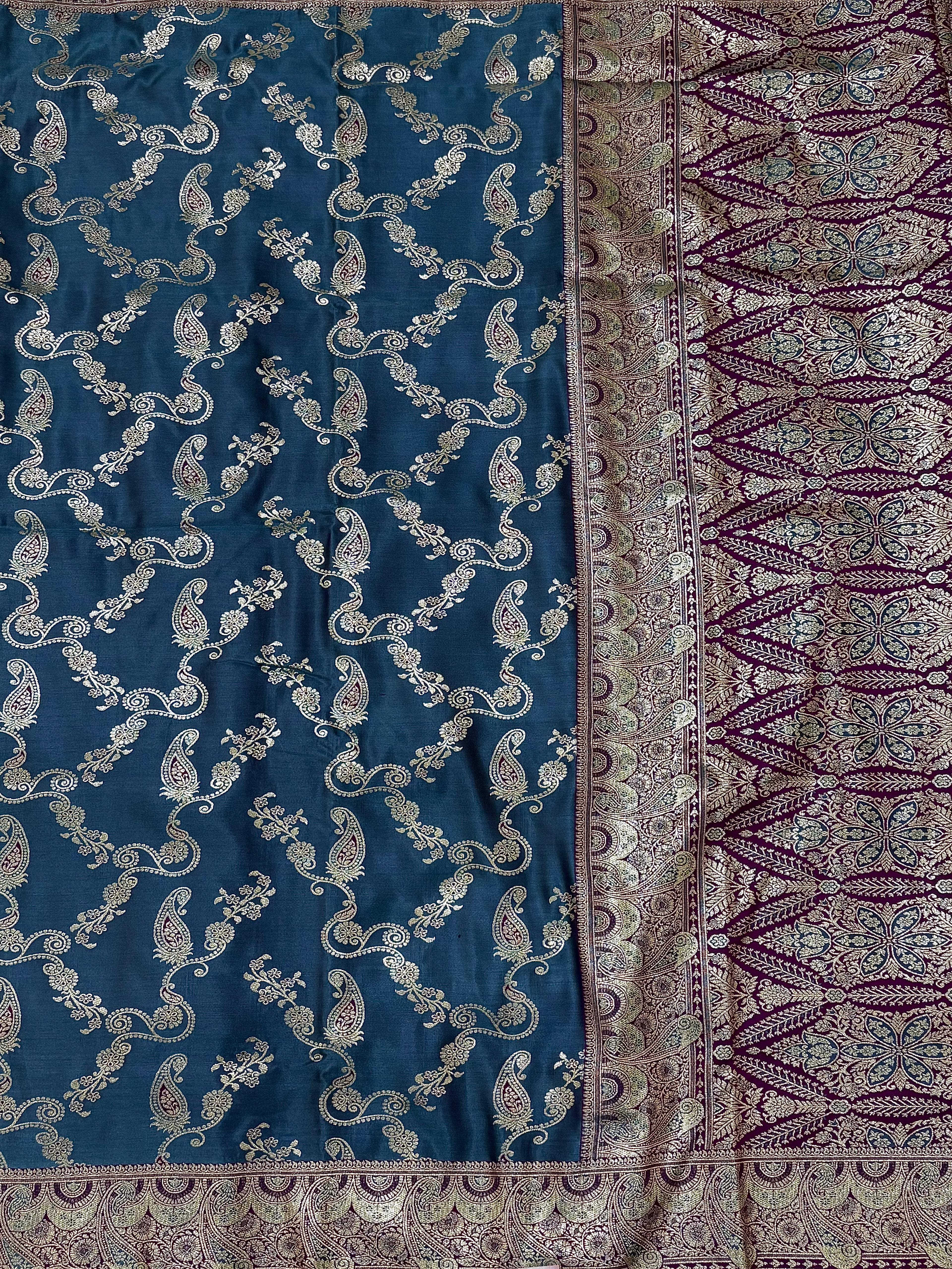 Silk Saree Royal Blue