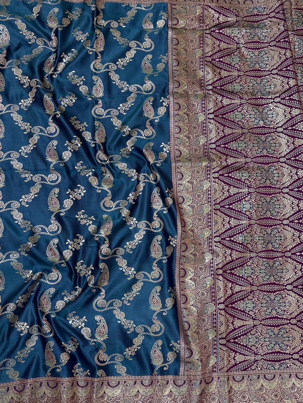 Silk Saree Royal Blue