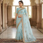 Ajmera Jari Patta Saree