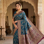 Silk Saree Royal Blue
