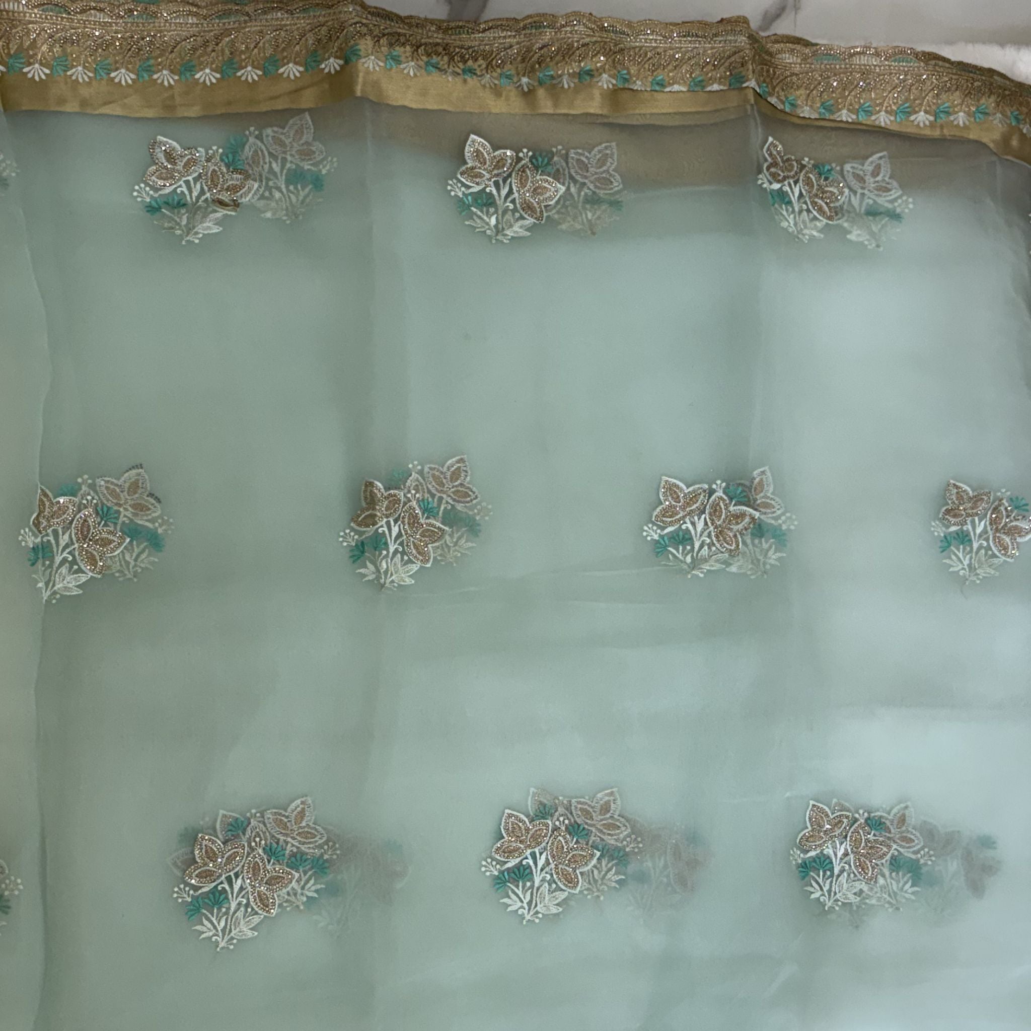 Ajmera Jari Patta Saree