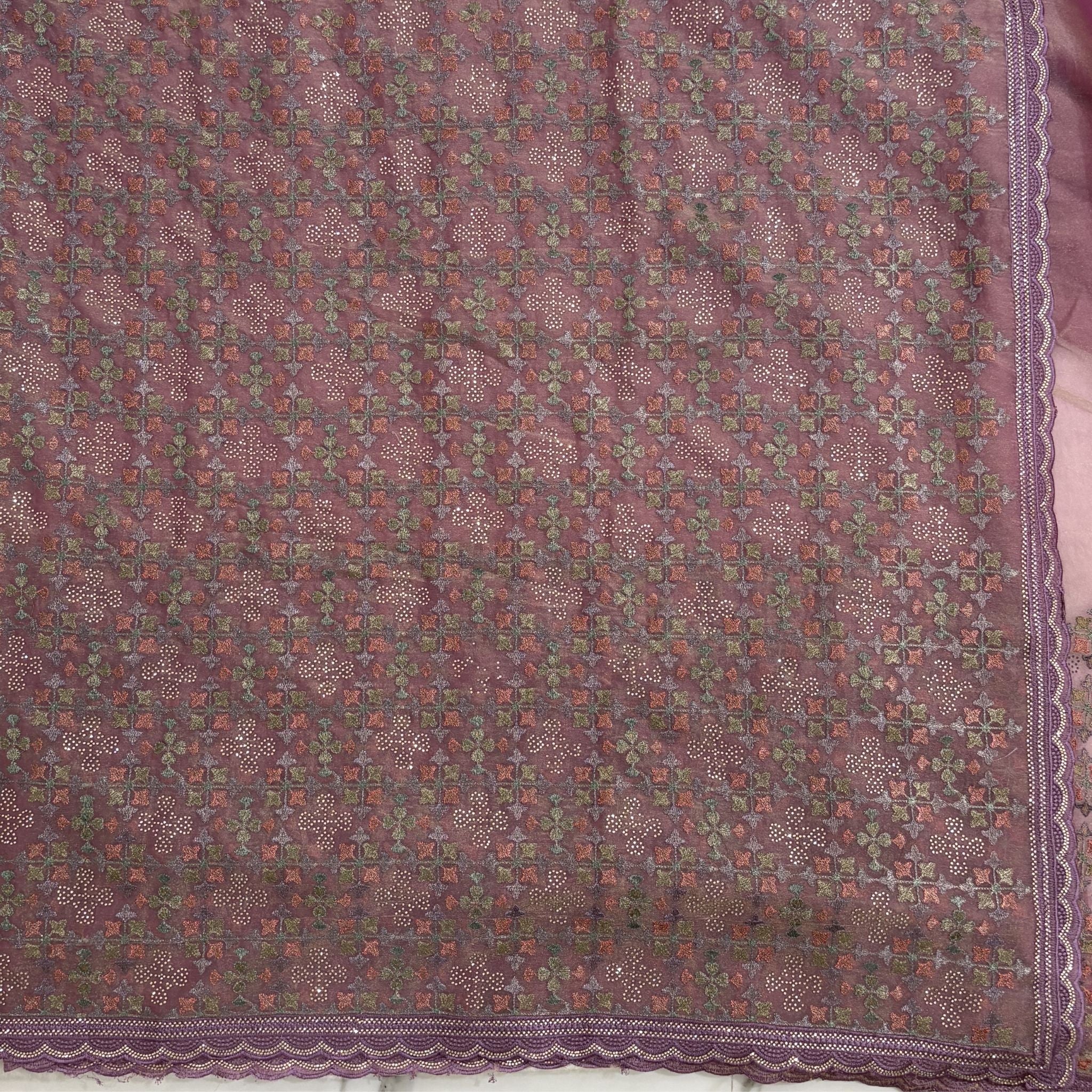 Gajari Floral handloom Zari Saree