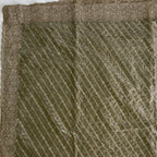 Olive Green Zari Stripe Saree