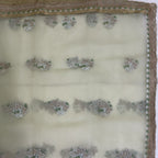 Pista Green Embroidered Organza Saree