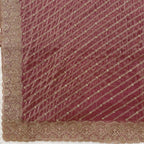 Pink Gold Embroidered Designer Saree